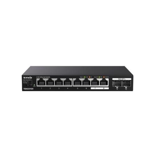 SWITCH TENDA TEM2010X 8P GE + 2 10G SFP - Disponibile in 3-4 giorni lavorativi