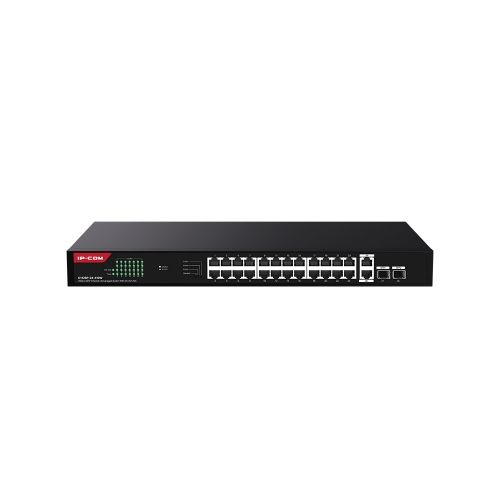 SWITCH IP-COM G1128P-24-410W 26P GIGABIT Base-T+2P Base-X SFP CLOUD MANAGED PoE budget tot. 370W - Disponibile in 3-4 giorni lavorativi