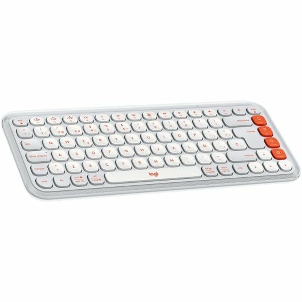 Tastiera Logitech Pop Icon Bianco Qwerty in Spagnolo QWERTY - Disponibile in 3-4 giorni lavorativi