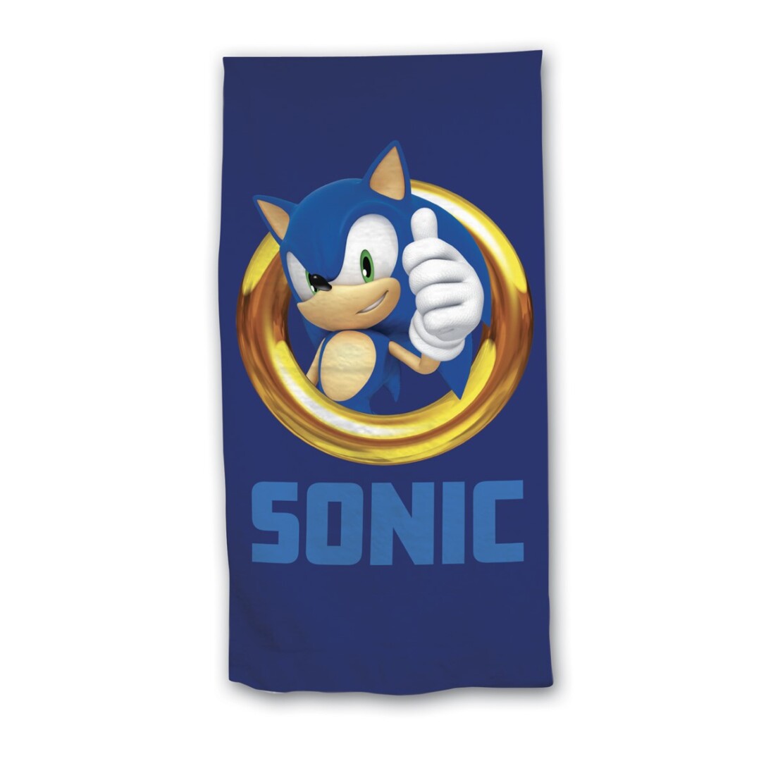 SONIC THE HEDGEHOG - Telo mare "Ring" (70 x 140cm) - Disponibile in 2/3 giorni lavorativi