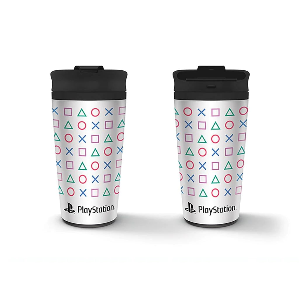 PYRAMID Playstation Tazza - Playstation (Shapes) Metal Travel Mug - Disponibile in 2/3 giorni lavorativi