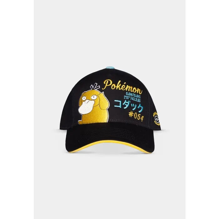 DIFUZED Pokemon - Cappellino ricamato Psyduck - Disponibile in 2/3 giorni lavorativi Difuzed