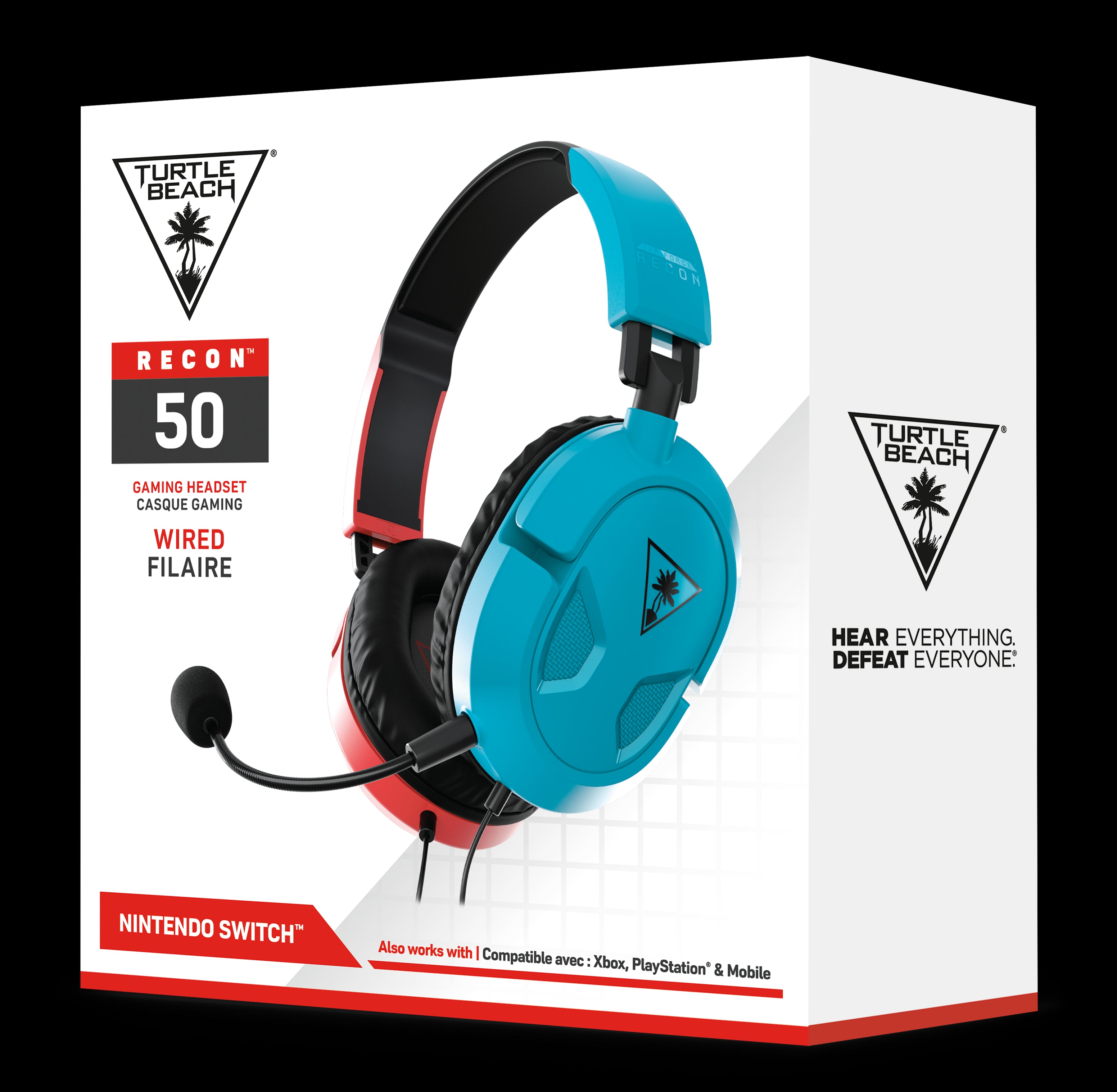 PS5 TURTLE BEACH cuffie gaming Ear Force Recon 50P Red/Blue (Cuffia con microfono per PS4/XBOX ONE/PC/MAC/MOBILE) Accessori - Disponibile in 2/3 giorni lavorativi