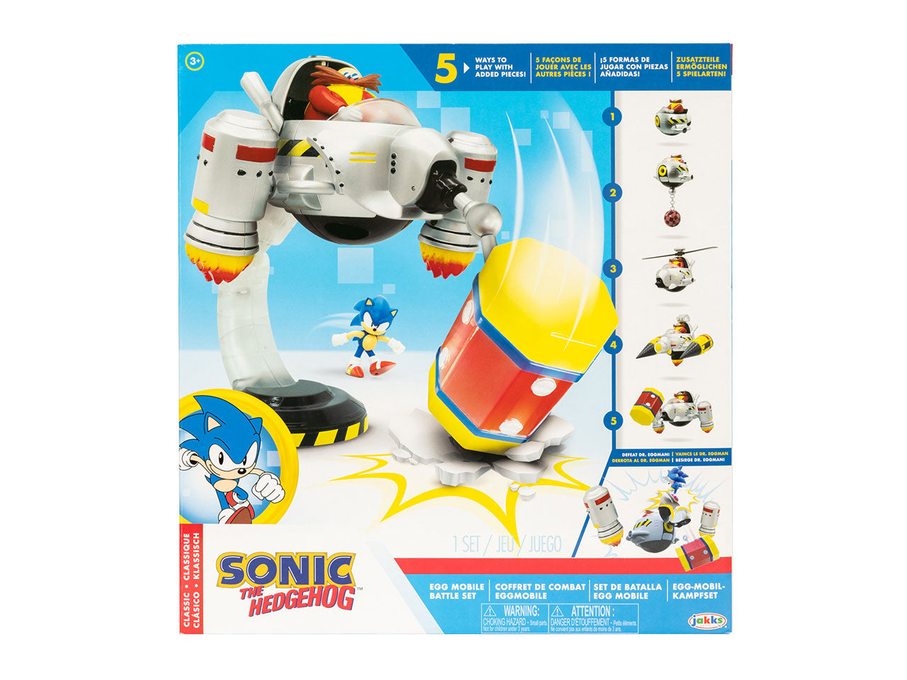 JAKKS PACIFIC SONIC THE HEDGEHOG - SONIC EGG MOBILE BATTLE SET - Disponibile in 2/3 giorni lavorativi Jakks Pacific