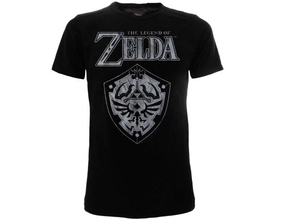 T-Shirt The Legend of Zelda: Shield S nera - Disponibile in 2/3 giorni lavorativi GED