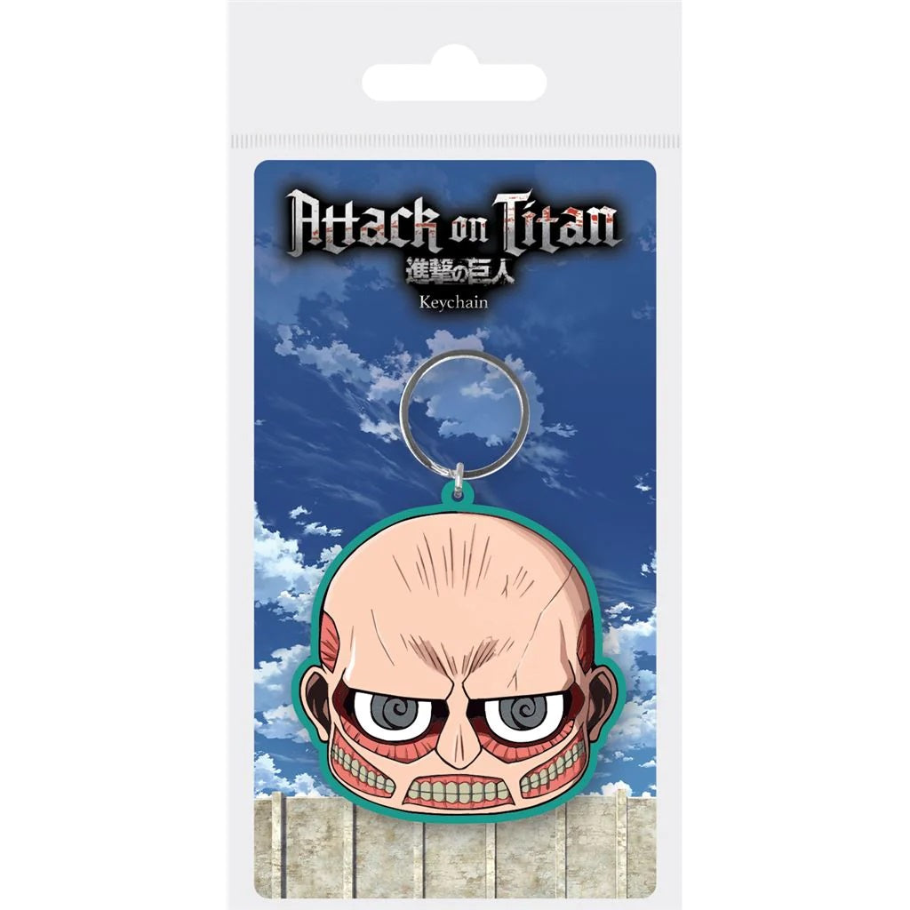 Portachiavi PYRAMID Attack on Titan Portachiavi in gomma - Colossal Chibi - Disponibile in 2/3 giorni lavorativi Pyramid