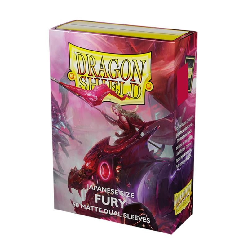 DRAGON SHIELD Small Sleeves - Japanese Matte Dual Fury (60 Sleeves) - Disponibile in 2/3 giorni lavorativi