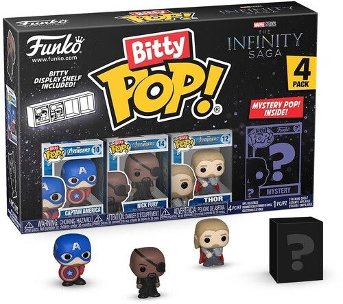 Funko Pop! FUNKO POP Funko Bitty 4-Pack: Marvel - Captain America - Disponibile in 2/3 giorni lavorativi