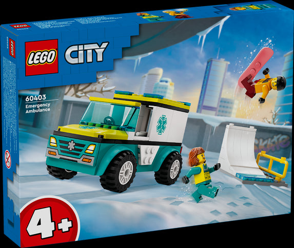 LEGO LEGO 60403 Ambulanza di emergenza e snowboarder - Disponibile in 2/3 giorni lavorativi LEGO