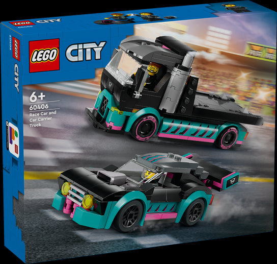 LEGO LEGO 60406 Auto da corsa e trasportatore - Disponibile in 2/3 giorni lavorativi