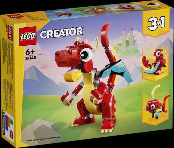 LEGO LEGO 31145 Drago rosso - Disponibile in 2/3 giorni lavorativi