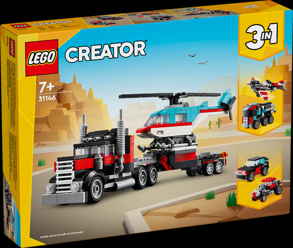 LEGO LEGO 31146 Autocarro con elicottero - Disponibile in 2/3 giorni lavorativi