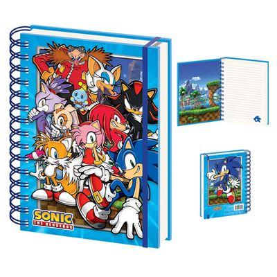 PYRAMID SONIC THE HEDGEHOG (COMIC STRIP JUMP OUT) A5 3D NOTEBOOK - Disponibile in 2/3 giorni lavorativi Pyramid