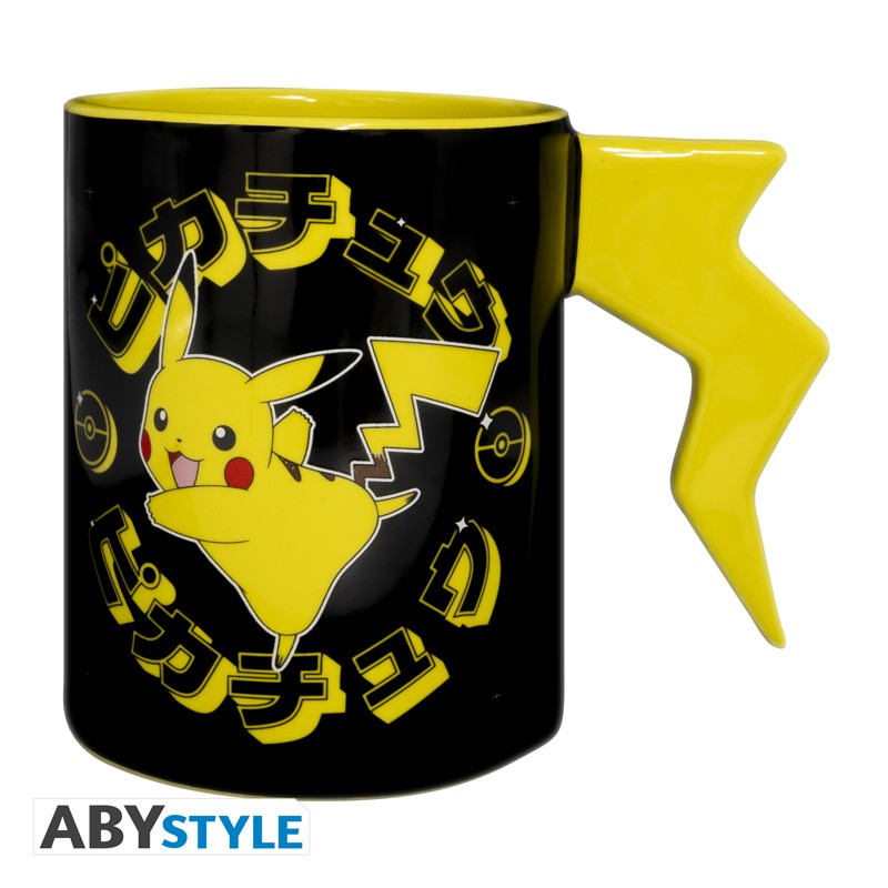 ABYSTYLE POKEMON - Tazza con manico 3D: Pikachu lightening bolt" - Disponibile in 2/3 giorni lavorativi