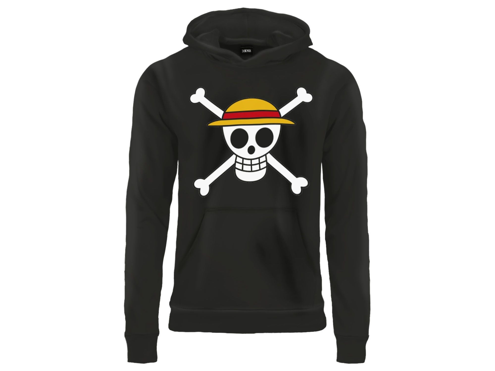 ONE PIECE LOGO FELPA S NERA - Disponibile in 2/3 giorni lavorativi GED