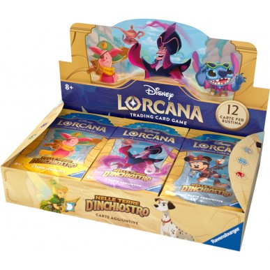 RAVENSBURGER DISNEY: LORCANA - NELLE TERRE D'INCHIOSTRO DISPLAY (24 BUSTE) - ITA - Disponibile in 2/3 giorni lavorativi