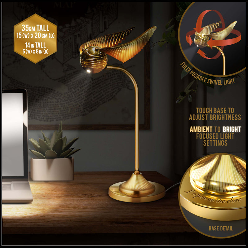 PALADONE Golden Snitch Posable Desk Lamp - Disponibile in 2/3 giorni lavorativi Paladone