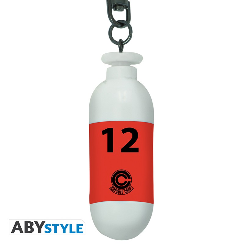 Portachiavi ABYSTYLE DRAGON BALL - Portachiavi 3D: "DBZ/Red Plastic Capsule" - Disponibile in 2/3 giorni lavorativi Abystyle