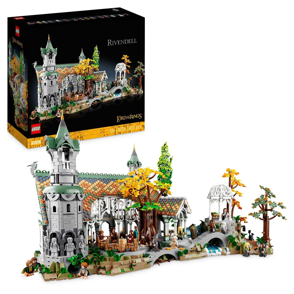 Playset Lego The Lord of the Rings: Rivendell 10316 6167 Pezzi 72 x 39 x 50 cm - Disponibile in 3-4 giorni lavorativi