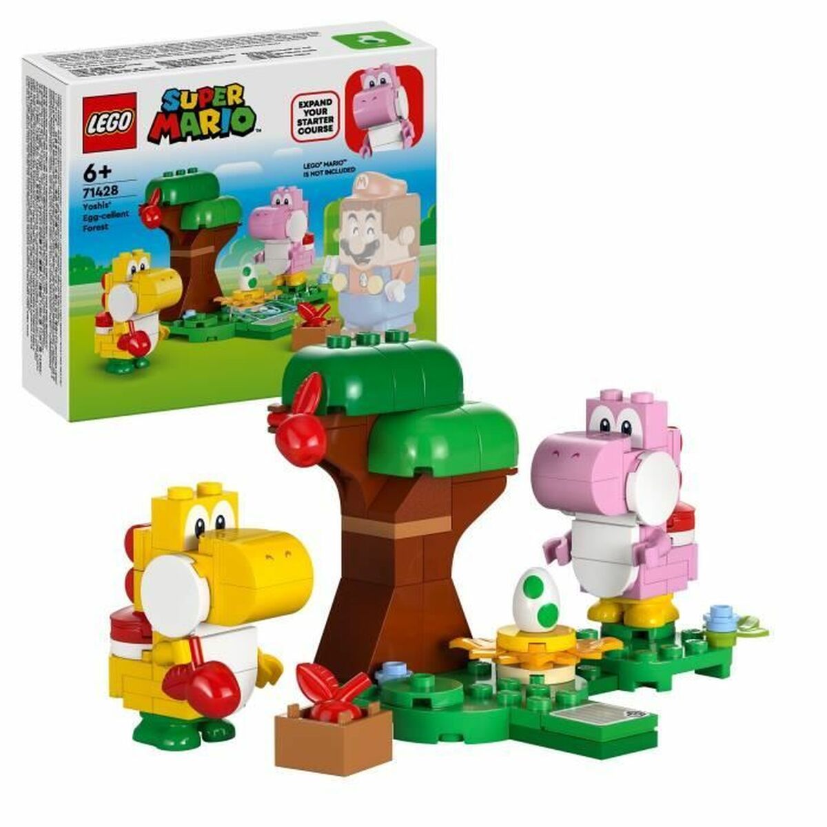 Playset Lego 71428 Expansion Set: Yoshi's Egg in the Forest - Disponibile in 3-4 giorni lavorativi