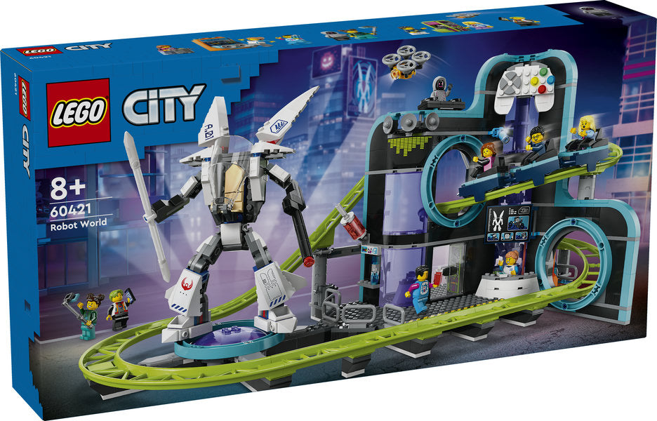 LEGO LEGO 60421 Montagne russe di Robot World - Disponibile in 2/3 giorni lavorativi LEGO