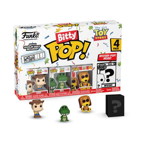 Funko Pop! FUNKO POP Bitty 4-Pack: Disney Toy Story - Woody - Disponibile in 2/3 giorni lavorativi