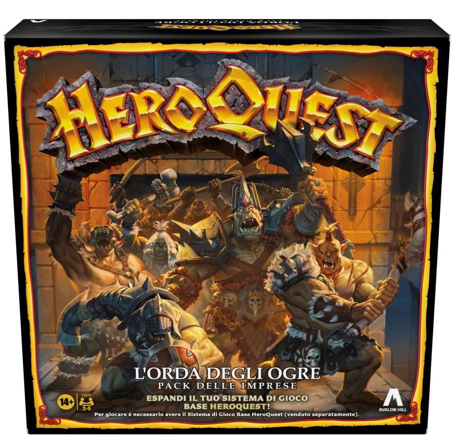 Gioco da tavolo HASBRO HEROQUEST - ESPANSIONE L'ORDA DEGLI OGRE (edizione italiana) - Disponibile in 2/3 giorni lavorativi Hasbro