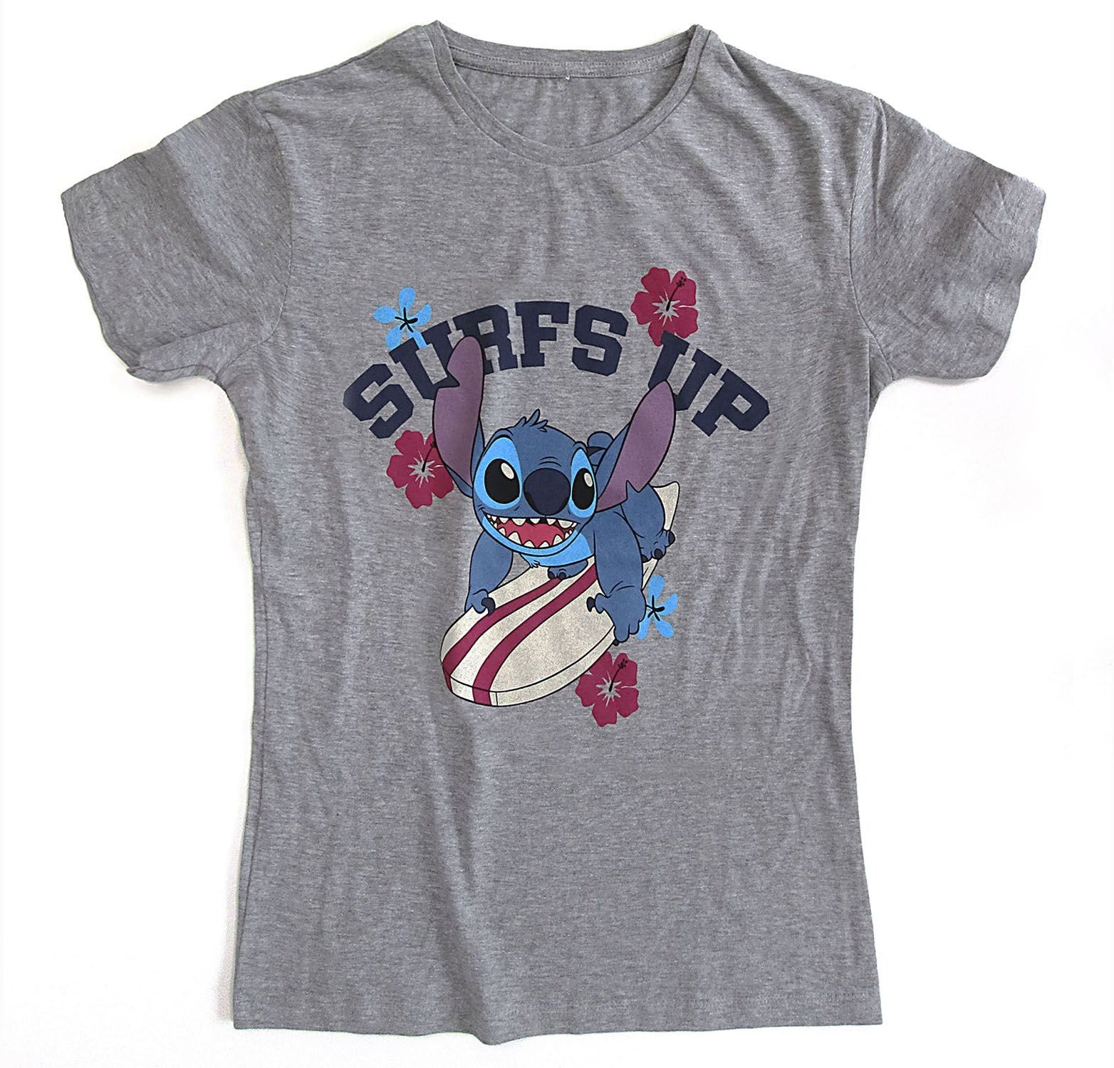 DISNEY: LILO & STITCH - "SURFS" T-shirt (donna) M - Disponibile in 2/3 giorni lavorativi GED