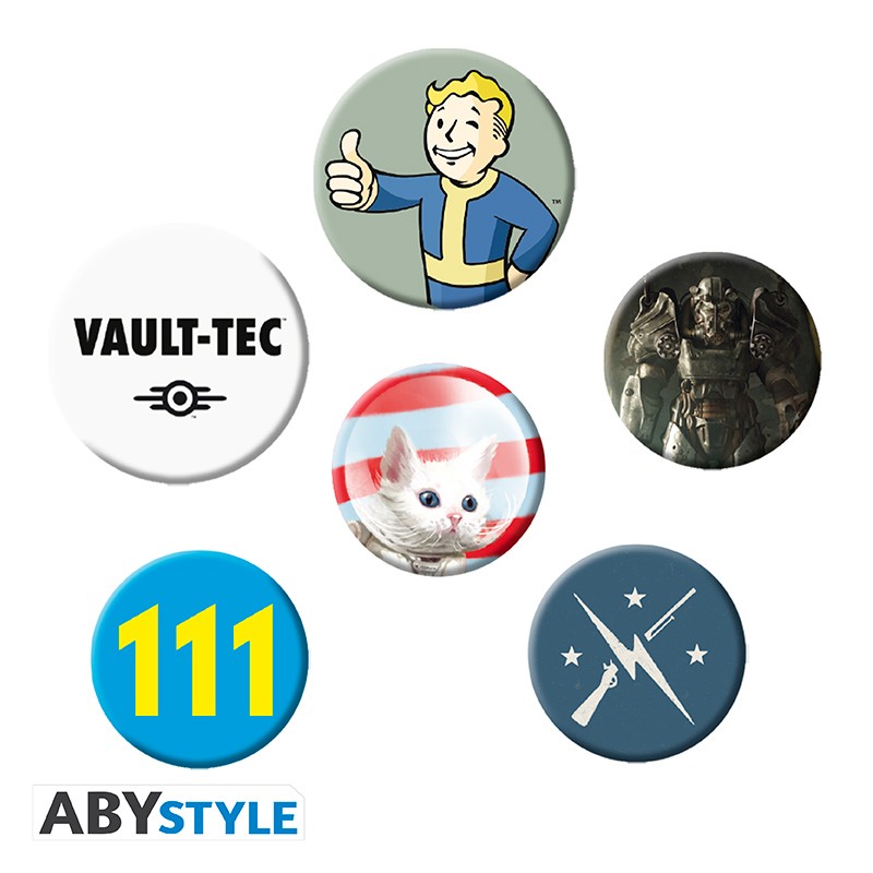 ABYSTYLE FALLOUT - Set di Spille: "Mix" - Disponibile in 2/3 giorni lavorativi Abystyle