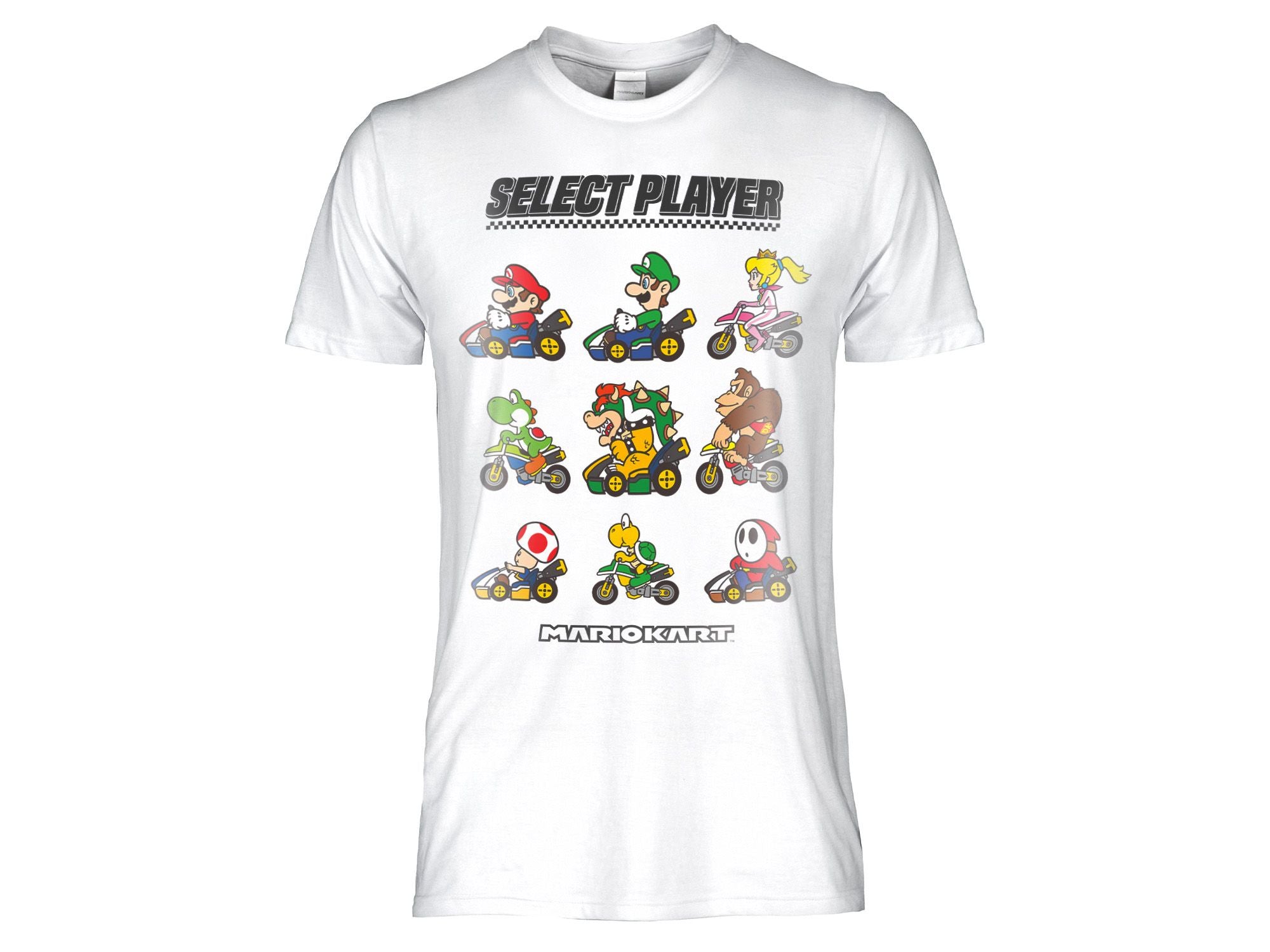 NINTENTO - T-shirt Super Mario Kart 12-13 anni bianca - Disponibile in 2/3 giorni lavorativi GED