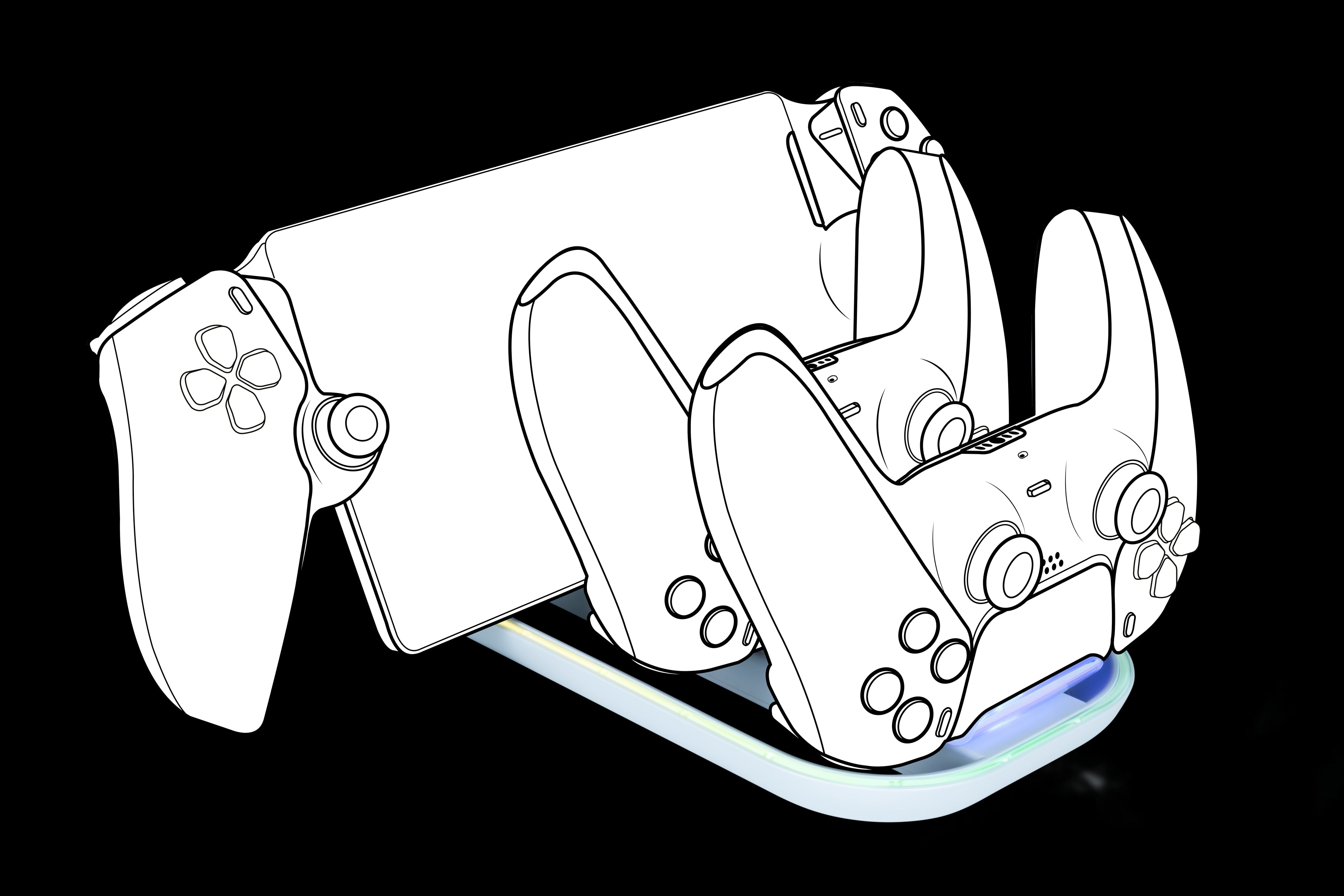 PS5 NACON Ricarica per 2 controller Dualsense PS5/PS Portal Accessori - Disponibile in 2/3 giorni lavorativi