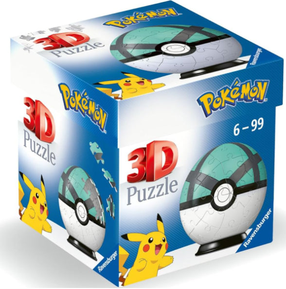 RAVENSBURGER Pokémon Net Ball verde3D Puzzleball 54 pezzi - Disponibile in 2/3 giorni lavorativi