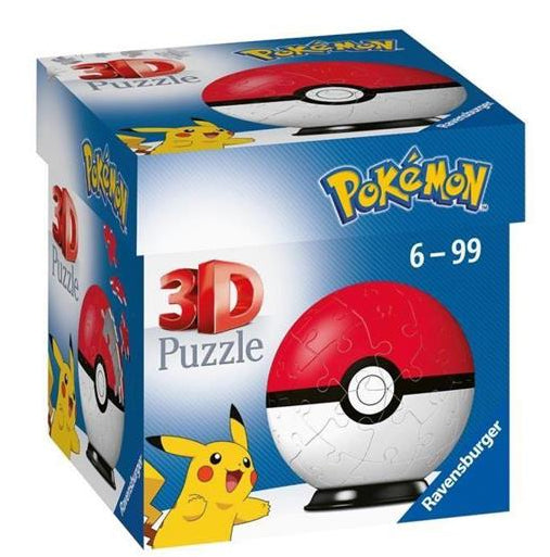 RAVENSBURGER Pokeball rossa3D Puzzleball 54 pezzi - Disponibile in 2/3 giorni lavorativi