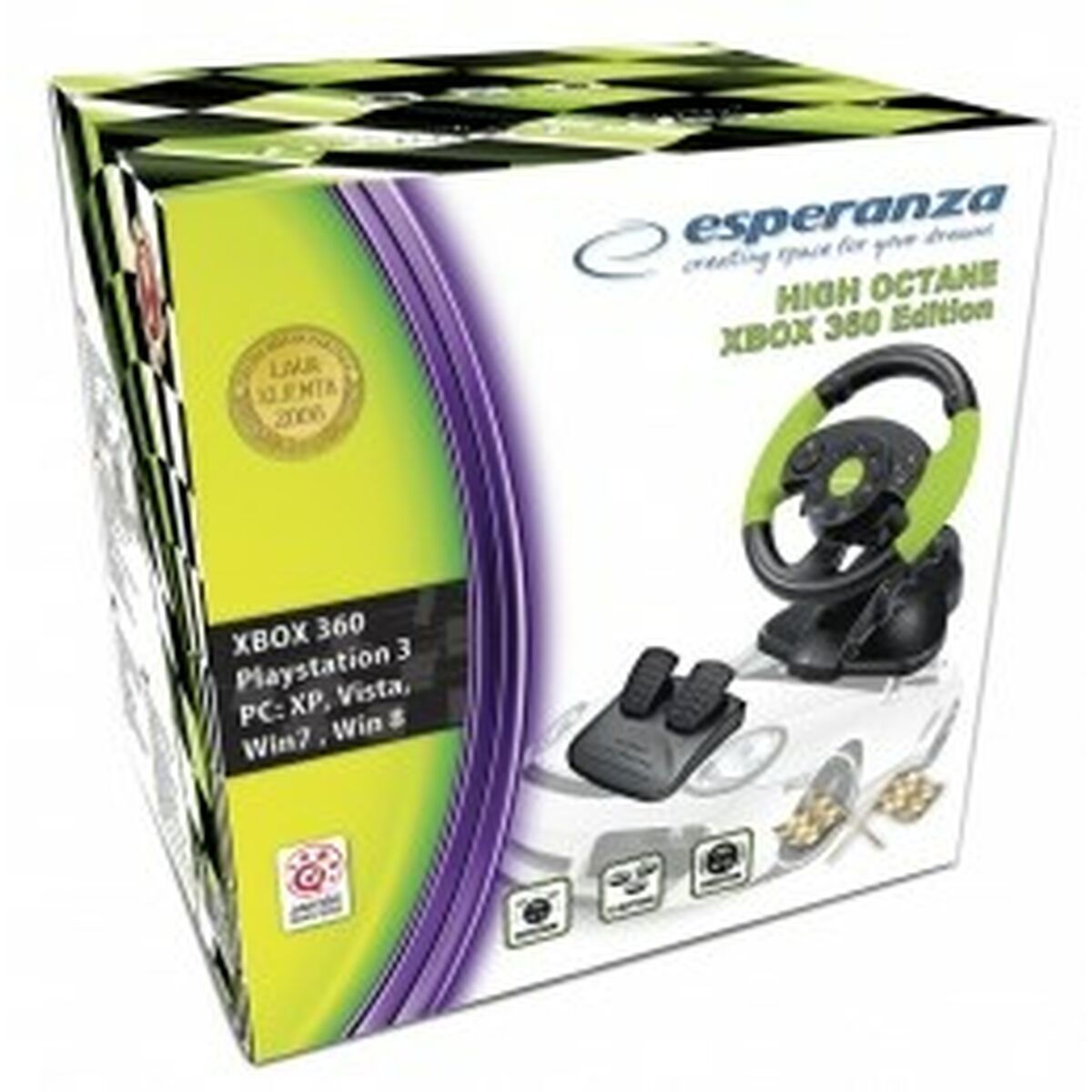 Volante Racing Esperanza EG104 PlayStation 3 xbox 360 Accessori - Disponibile in 3-4 giorni lavorativi