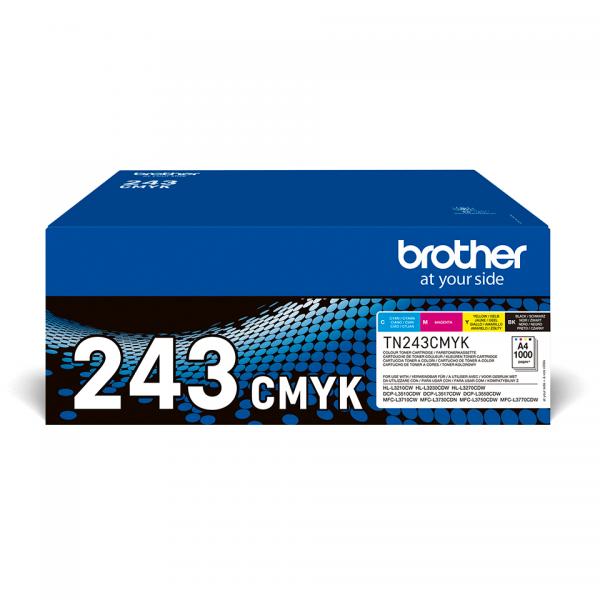 BROTHER MULTIPACK TONER 1000PAGINE/CAD NERO CIANO MAGENTA GIALLO - Disponibile in 3-4 giorni lavorativi