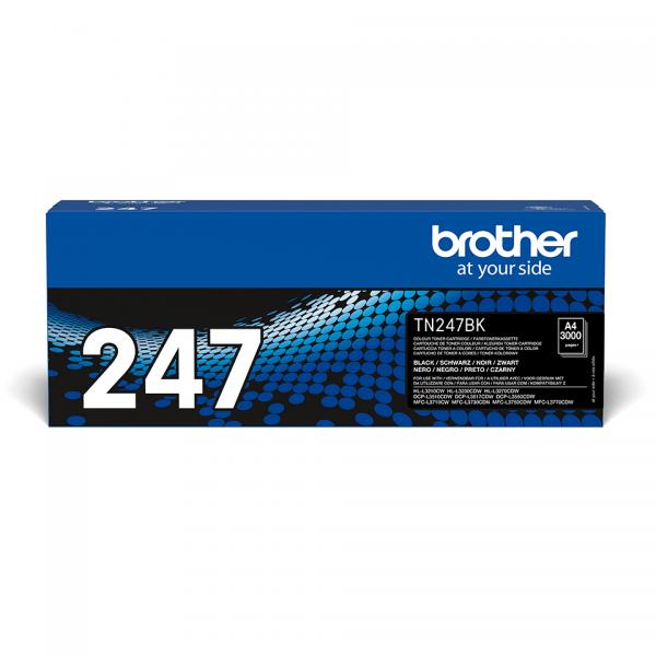 TONER BROTHER TN-247Bk Nero 3000PP X HL-L3210CW HL-L3230CDW HL-L3270CDW DCP-L3550CDW MFC-L3730CDN MFC-L3750CDW MFC-L3770CDW - Disponibile in 3-4 giorni lavorativi