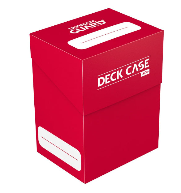 ULTIMATE GUARD Deck Case 80+ Standard Size Red - Disponibile in 2/3 giorni lavorativi