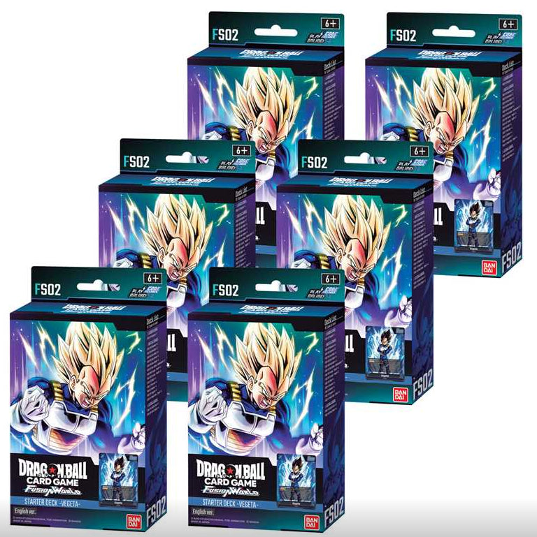 BANDAI DRAGON BALL SUPER FUSION WORLD Starter Deck FS-02 (3rd wave) Display 6x - VEGETA - ENG - Disponibile in 2/3 giorni lavorativi Bandai TCG