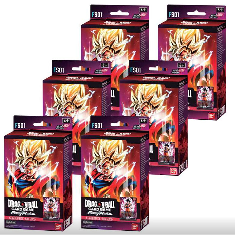 BANDAI DRAGON BALL SUPER FUSION WORLD Starter Deck FS-01 (3rd wave) Display 6x - SON GOKU - ENG - Disponibile in 2/3 giorni lavorativi Bandai TCG