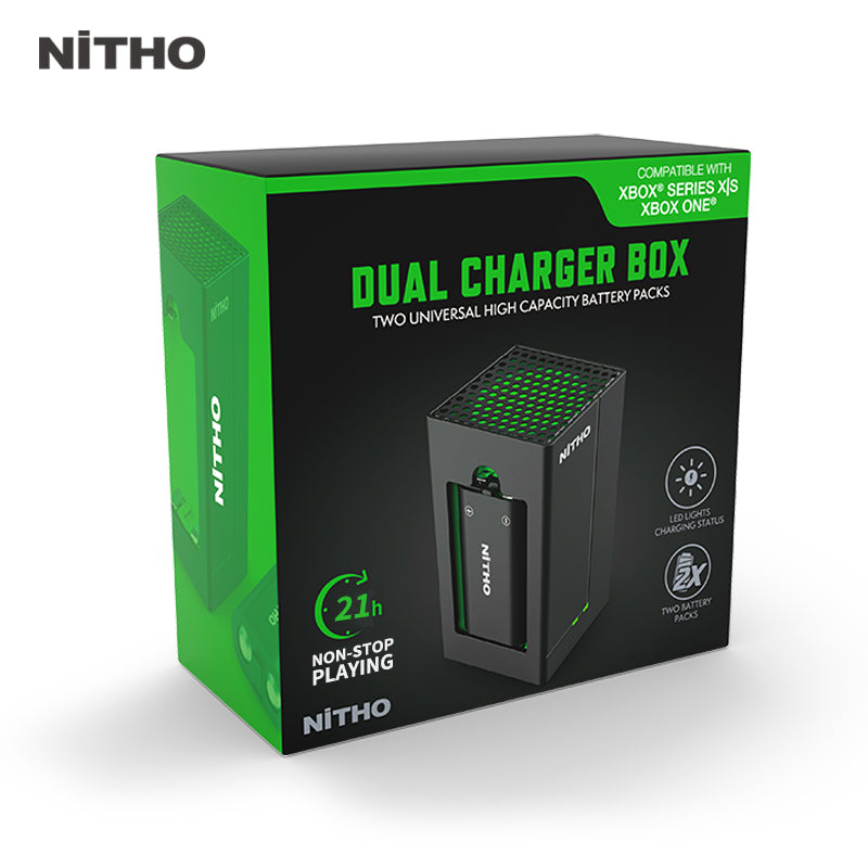 Xbox Series NiTHO XBX DUAL CHARGER BOX Accessori - Disponibile in 2/3 giorni lavorativi Nitho