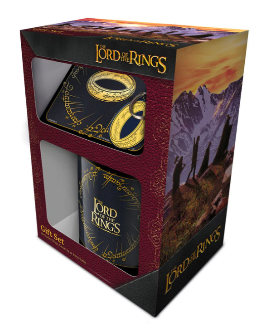 PYRAMID LORD OF THE RINGS GIFT SET (MUG, COASTER & KEYCHAIN) - Disponibile in 2/3 giorni lavorativi