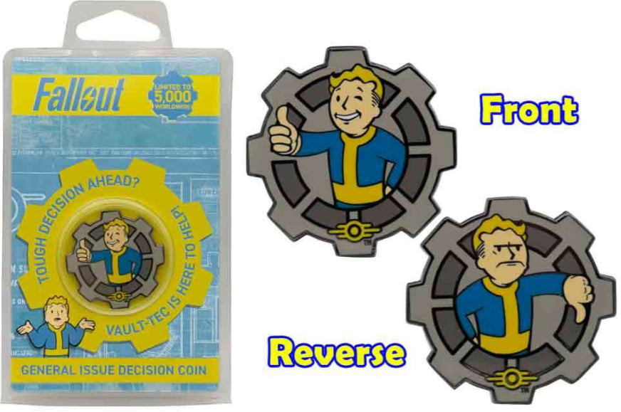 99394 - Fallout Replica 1/1 Flip Coin Limited Edition - Disponibile in 2/3 giorni lavorativi