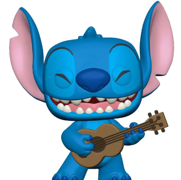 Funko Pop! FUNKO POP Disney: Lilo & Stitch - 1419 Super Sized Jumbo Stitch w/Uke 25 cm - Disponibile in 2/3 giorni lavorativi