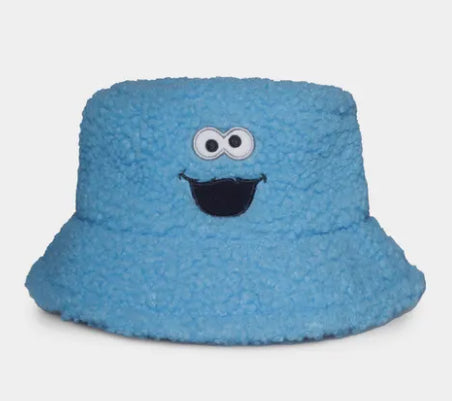 DIFUZED Sesame Street - Cookie Monster - Cappello da pescatore in pelliccia/orsacchiotto - Disponibile in 2/3 giorni lavorativi Difuzed