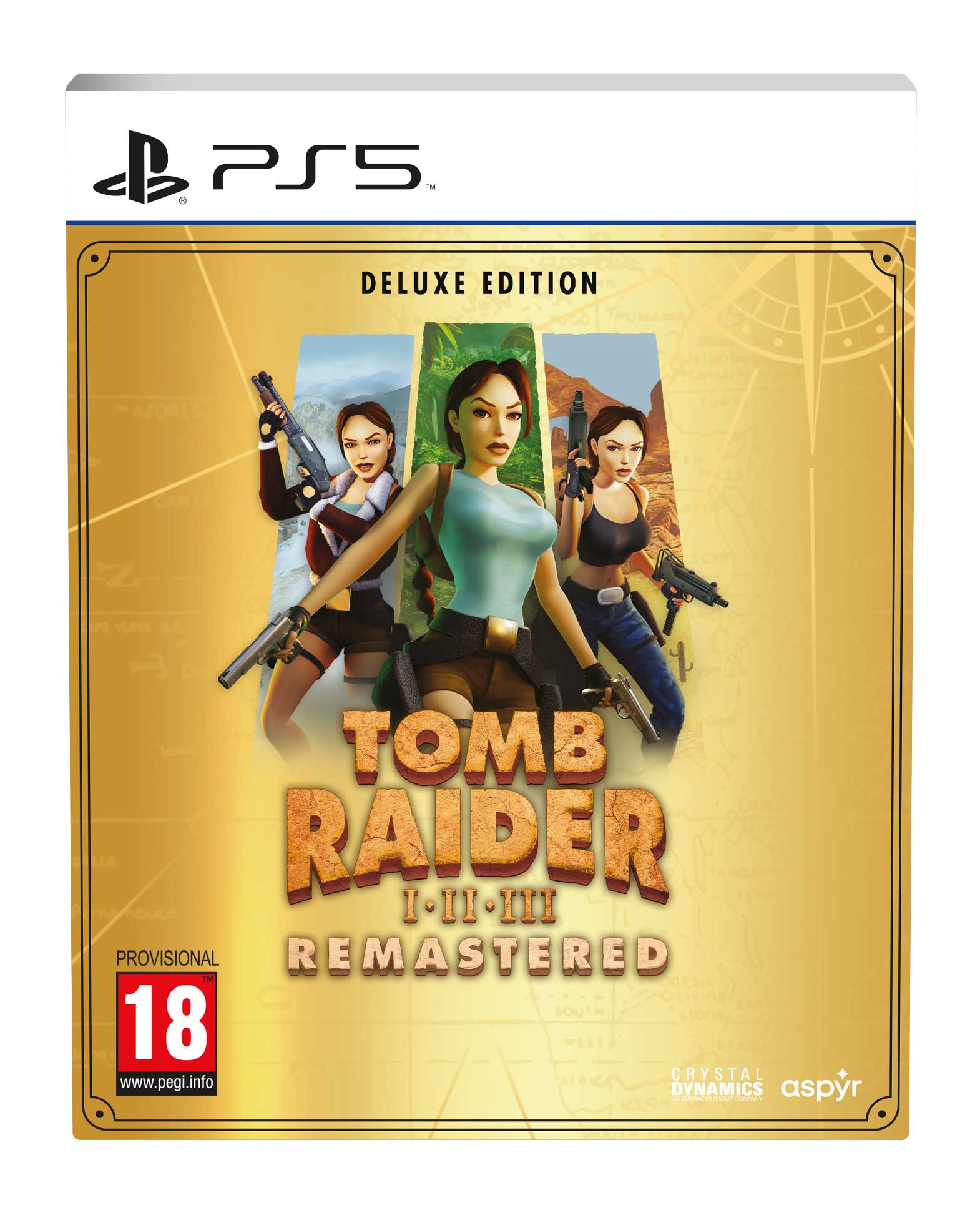 PS5 Tomb Raider I-III Remastered Starring Lara Croft (Deluxe Edition) - Disponibile in 2/3 giorni lavorativi