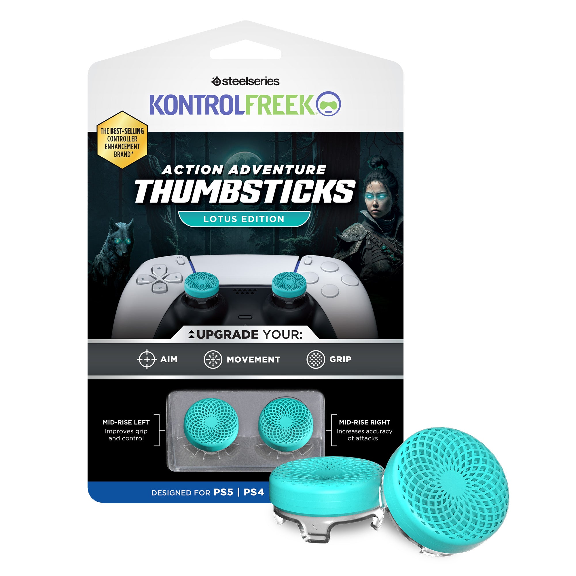 PS5 KONTROLFREEK Action Lotus TLBCLR Kit Accessori - Disponibile in 2/3 giorni lavorativi