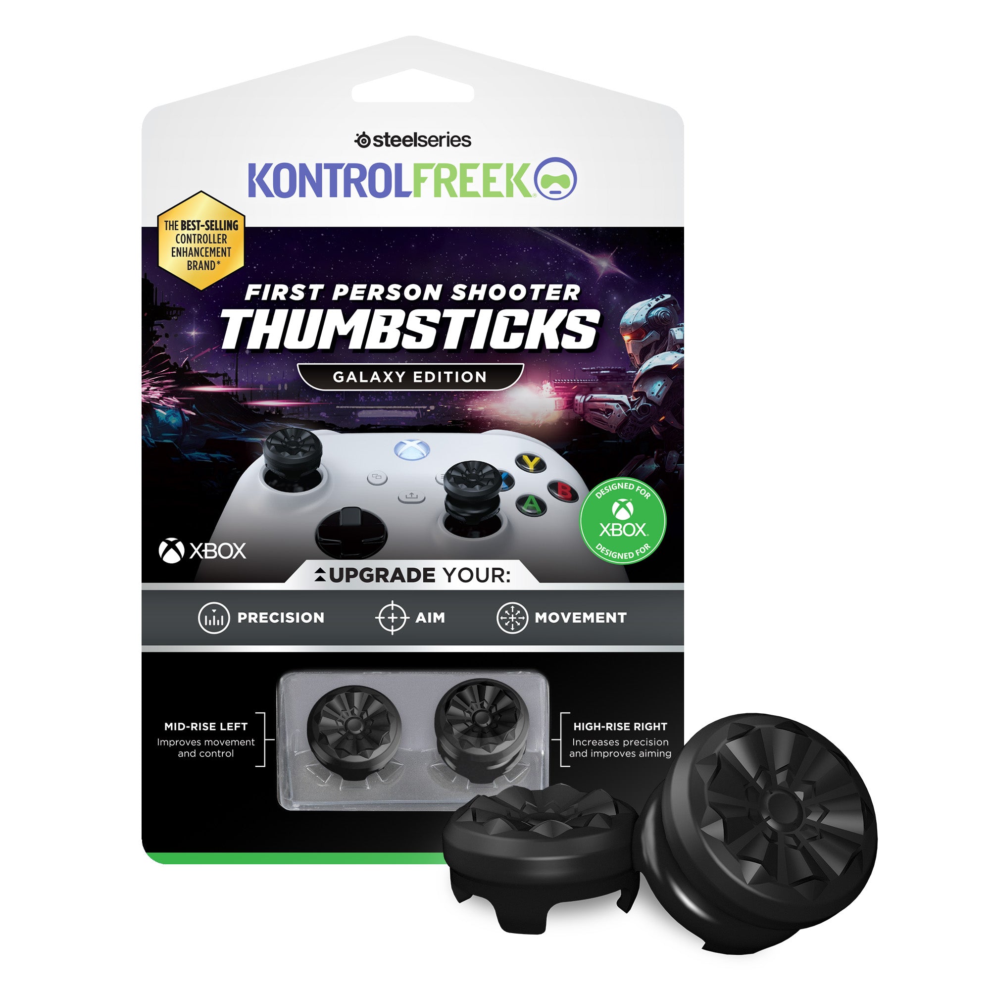 Xbox Series KONTROLFREEK FPS Galaxy BLACK Kit Accessori - Disponibile in 2/3 giorni lavorativi GED