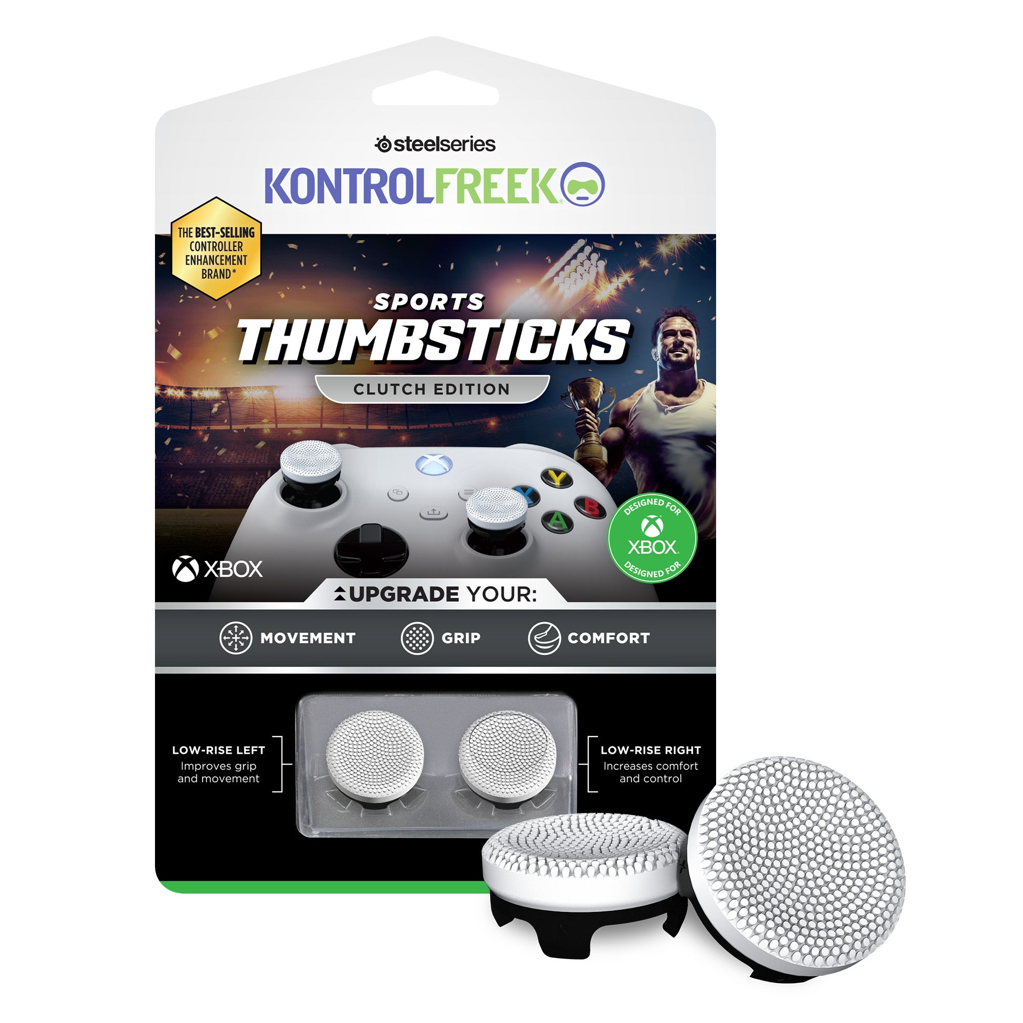 PS5 KONTROLFREEK Sports - Clutch Wht/Blk Accessori - Disponibile in 2/3 giorni lavorativi