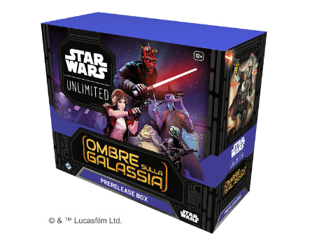 ASMODEE 10527 - STAR WARS UNLIMITED - OMBRE SULLA GALASSIA: PRERELEASE BOX ITA - Disponibile in 2/3 giorni lavorativi