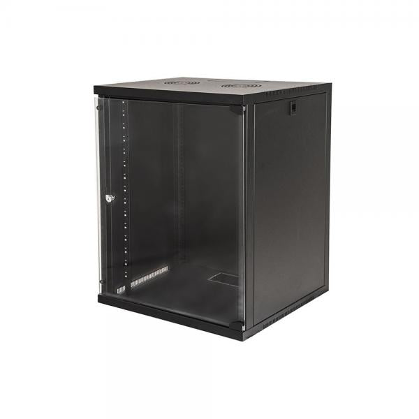 RACK LINK 19'' ARMADIO 15 UNITA' DA MURO PER RETI (A)750x(L)540x(P)600mm ASSEMBLATO COLORE NERO- LK1915U66N - Disponibile in 3-4 giorni lavorativi